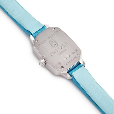 腕時計 ハリーウィンストン Harry Winston エメラルド EMEQHM18WW014 クオーツ レディース K18WG無垢 純正ダイヤ ターコイズカラー シェル
