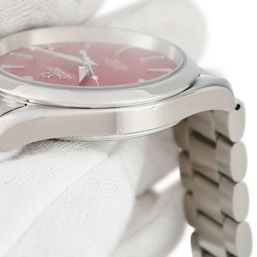 腕時計 オメガ OMEGA シーマスター アクアテラ 丸井限定モデル 2503.60.00 自動巻き メンズ レッド 赤 デイト シースルーバック