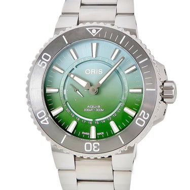 腕時計 オリス ORIS アクイス ダットワット リミテッドエディションII 01 743 7734 4197 自動巻き メンズ グリーン 緑 限定