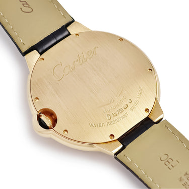 腕時計 カルティエ Cartier バロンブルー ドゥ カルティエ LM WE900751 自動巻き メンズ 純正ダイヤ シルバー ギョウシェ 青針