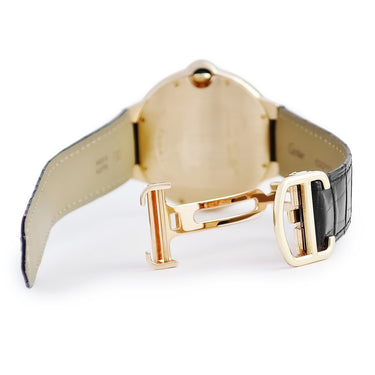 腕時計 カルティエ Cartier バロンブルー ドゥ カルティエ LM WE900751 自動巻き メンズ 純正ダイヤ シルバー ギョウシェ 青針