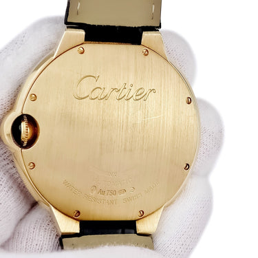 腕時計 カルティエ Cartier バロンブルー ドゥ カルティエ LM WE900751 自動巻き メンズ 純正ダイヤ シルバー ギョウシェ 青針