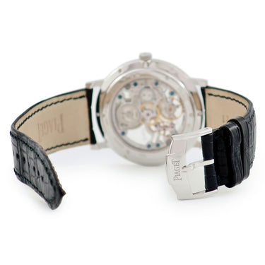 腕時計 ピアジェ PIAGET アルティプラノ G0A33115 手巻き メンズ K18WG無垢 シルバー スケルトン スモールセコンド 薄型