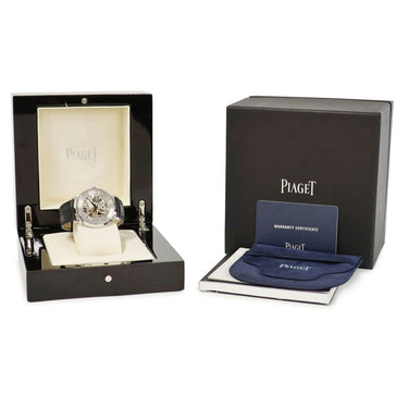 腕時計 ピアジェ PIAGET アルティプラノ G0A33115 手巻き メンズ K18WG無垢 シルバー スケルトン スモールセコンド 薄型
