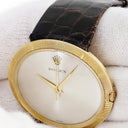 腕時計 ロレックス ROLEX UFO プレシジョン 9919 14番台 手巻き メンズ 14番台 K18YG無垢 シルバー ヴィンテージ ゼファーベゼル