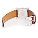 腕時計 エルメス HERMES Hウォッチ PM HH1.210 クオーツ レディース レッド 赤 アラビア H型 スクエア