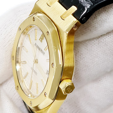 腕時計 オーデマピゲ AUDEMARS PIGUET ロイヤルオーク 15300BA.OO.D088CR.01 自動巻き メンズ K18YG無垢 バー 八角形 デイト