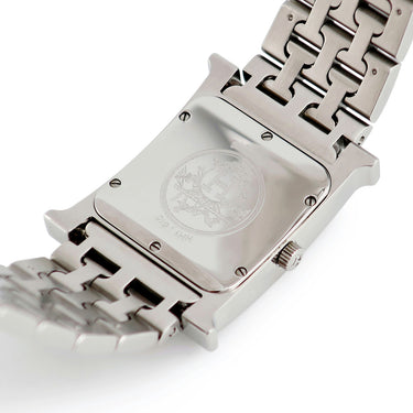 腕時計 エルメス HERMES Hウォッチ MM HH1.510 クオーツ メンズ レディース H型 オレンジ アラビア ギョウシェ
