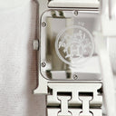 腕時計 エルメス HERMES Hウォッチ MM HH1.510 クオーツ メンズ レディース H型 オレンジ アラビア ギョウシェ