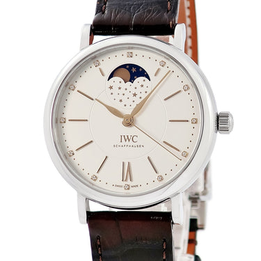 腕時計 IWC IWC ポートフィノ ミッドサイズ オートマティック ムーンフェイズ IW459011 自動巻き メンズ レディース 純正ダイヤ