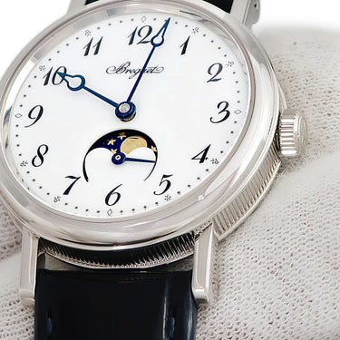腕時計 ブレゲ BREGUET クラシック ムーンフェイズ レディ 9087BB/29/964 自動巻き レディース K18WG無垢 ブレゲ針 コインエッジ