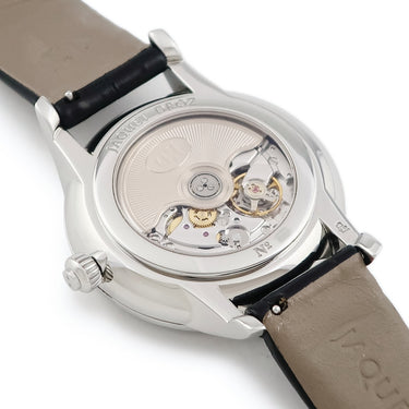 腕時計 ジャケ・ドロー Jaquet Droz プティ ウール ミニット デイト アストラル J021010201 自動巻き メンズ 純正ダイヤ ブラック 黒