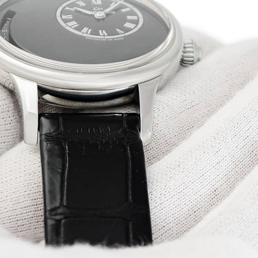 腕時計 ジャケ・ドロー Jaquet Droz プティ ウール ミニット デイト アストラル J021010201 自動巻き メンズ 純正ダイヤ ブラック 黒