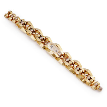 腕時計 カルティエ Cartier クラッシュ アン リミテッド ウォッチ WGMB0002 クオーツ レディース K18YG×K18PG 金無垢 ローマン