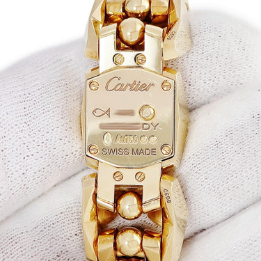 腕時計 カルティエ Cartier クラッシュ アン リミテッド ウォッチ WGMB0002 クオーツ レディース K18YG×K18PG 金無垢 ローマン