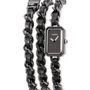 腕時計 シャネル CHANEL プルミエール ロック H5320 クオーツ レディース ブラック 黒 トリプルトゥール 3重巻き 限定