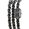 腕時計 シャネル CHANEL プルミエール ロック H5320 クオーツ レディース ブラック 黒 トリプルトゥール 3重巻き 限定