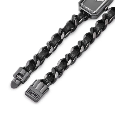 腕時計 シャネル CHANEL プルミエール ロック H5320 クオーツ レディース ブラック 黒 トリプルトゥール 3重巻き 限定
