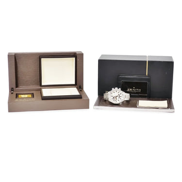 腕時計 ゼニス ZENITH デファイ クラシック オープン エルプリメロ 03.0526.4021/01.M526 自動巻き メンズ シルバー オープンハート