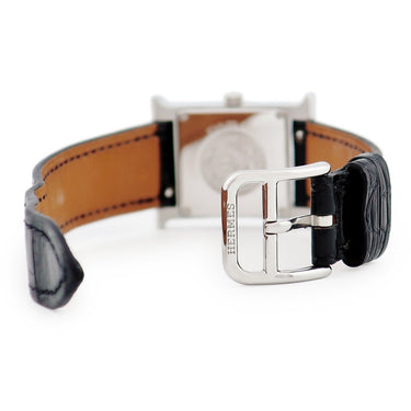 腕時計 エルメス HERMES Hウォッチ PM HH1.237 クオーツ レディース 純正ダイヤ&グレースピネル ホワイト 白 アラビア