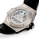 腕時計 ウブロ HUBLOT ビッグバン サンブルー チタニウム パヴェ 415.NX.1112.VR.1704.MXM17 自動巻き メンズ 純正ダイヤ ブラック