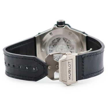 腕時計 ウブロ HUBLOT ビッグバン サンブルー チタニウム パヴェ 415.NX.1112.VR.1704.MXM17 自動巻き メンズ 純正ダイヤ ブラック