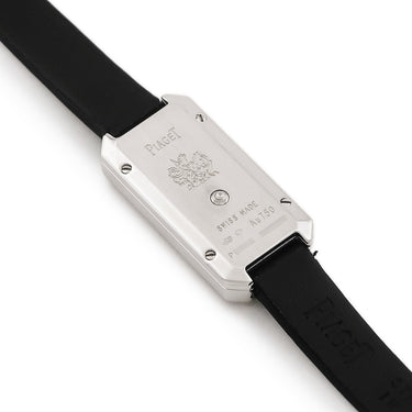 腕時計 ピアジェ PIAGET ライムライト G0A39200 クオーツ レディース K18WG無垢 純正ダイヤ ブラック 黒 レクタンギュラー