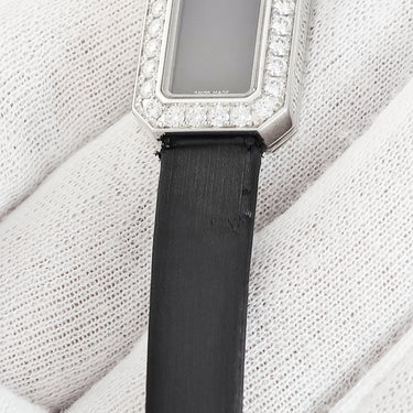 腕時計 ピアジェ PIAGET ライムライト G0A39200 クオーツ レディース K18WG無垢 純正ダイヤ ブラック 黒 レクタンギュラー