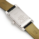 腕時計 カルティエ Cartier タンク アメリカン MM WB710002 自動巻き メンズ レディース K18WG無垢 純正ダイヤ ギョウシェ 青針
