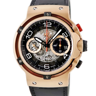腕時計 ウブロ HUBLOT クラシックフュージョン フェラーリGT キングゴールド 526.OX.0124.VR 自動巻き メンズ OH済 K18KG無垢 限定