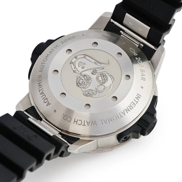 腕時計 IWC IWC アクアタイマー オートマティック 2000 IW358002 自動巻き メンズ ブラック 回転式アウター インナーベゼル