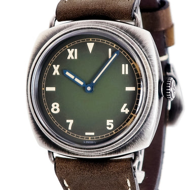 腕時計 パネライ PANERAI ラジオミール カリフォルニア PAM01349 Z番 手巻き メンズ 新品同様 Z番 ヴィンテージ加工 緑 ブティック限定