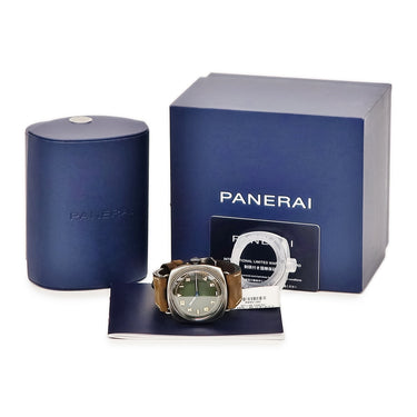 腕時計 パネライ PANERAI ラジオミール カリフォルニア PAM01349 Z番 手巻き メンズ 新品同様 Z番 ヴィンテージ加工 緑 ブティック限定