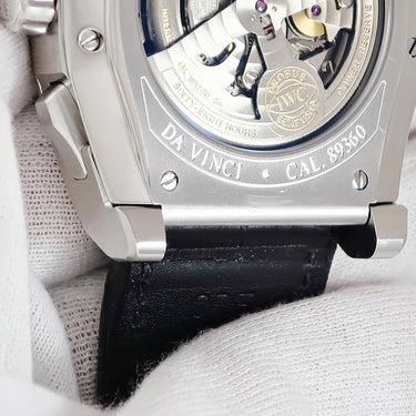 腕時計 IWC IWC ダヴィンチ クロノグラフ IW376403 自動巻き メンズ ブラック 黒 デイト スモールセコンド トノー