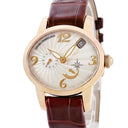 腕時計 ジラールペルゴ GIRARD PERREGAUX キャッツアイ 80480 自動巻き レディース K18PG無垢 純正ダイヤ シェル ギョウシェ アイボリー デイト