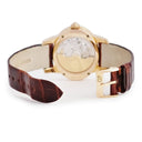 腕時計 ジラールペルゴ GIRARD PERREGAUX キャッツアイ 80480 自動巻き レディース K18PG無垢 純正ダイヤ シェル ギョウシェ アイボリー デイト