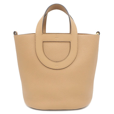 エルメス HERMES インザループ 23 チャイ トリヨンクレマンス ヴォースイフト ハンドバッグ ゴールド金具 茶 2023年製