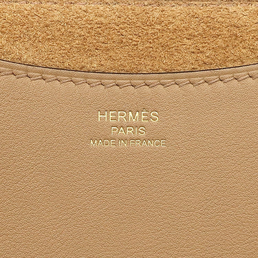 エルメス HERMES インザループ 23 チャイ トリヨンクレマンス ヴォースイフト ハンドバッグ ゴールド金具 茶 2023年製