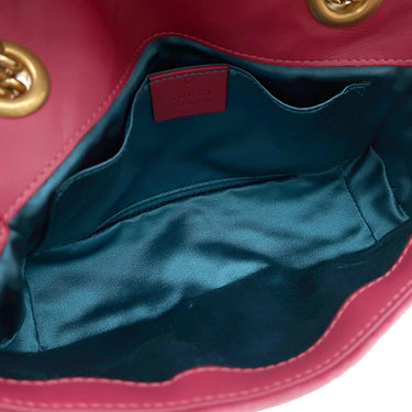 グッチ GUCCI GGマーモント スモール ショルダー 446744 ピンク ベロア ショルダーバッグ ヴィンテージ金具 ダブルG ハートモチーフ