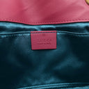 グッチ GUCCI GGマーモント スモール ショルダー 446744 ピンク ベロア ショルダーバッグ ヴィンテージ金具 ダブルG ハートモチーフ