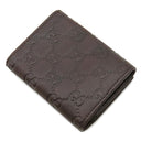 グッチ GUCCI グッチシマ カードケース 120965 ブラウン レザー カードケース 茶 GG 名刺入れ カード入れ 二つ折り