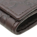 グッチ GUCCI グッチシマ カードケース 120965 ブラウン レザー カードケース 茶 GG 名刺入れ カード入れ 二つ折り
