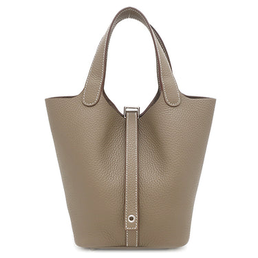 エルメス HERMES ピコタンロックPM エトゥープ トリヨンクレマンス ハンドバッグ シルバー金具 新品 未使用 グレージュ 2025年製
