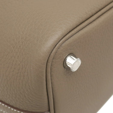 エルメス HERMES ピコタンロックPM エトゥープ トリヨンクレマンス ハンドバッグ シルバー金具 新品 未使用 グレージュ 2025年製