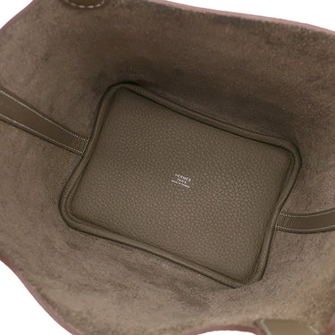 エルメス HERMES ピコタンロックPM エトゥープ トリヨンクレマンス ハンドバッグ シルバー金具 新品 未使用 グレージュ 2025年製