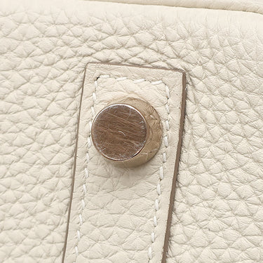 エルメス HERMES バーキン25 クレ トゴ ハンドバッグ ピンクゴールド金具 オフホワイト