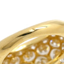 ヴァンクリーフアーペル Van Cleef & Arpels ブール パヴェダイヤモンド イエローゴールド K18YG ダイヤモンド リング 指輪 18KT Au750 18金 セミエタニティ 9号