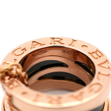 ブルガリ BVLGARI ビーゼロワン レジェンド CL858532 ピンクゴールド×ブラック K18PG セラミック ネックレス B-zero1 K18PG Au750 18K 18金 黒セラミック