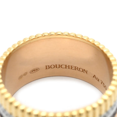 ブシュロン BOUCHERON キャトル クラシック ラージ 4カラー K18YG K18PG K18WG ブラウンPVD ダイヤモンド #T64(JP24) リング 指輪 ダイヤ Au750 18K ブラウンPVD 23.5号