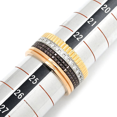 ブシュロン BOUCHERON キャトル クラシック ラージ 4カラー K18YG K18PG K18WG ブラウンPVD ダイヤモンド #T64(JP24) リング 指輪 ダイヤ Au750 18K ブラウンPVD 23.5号